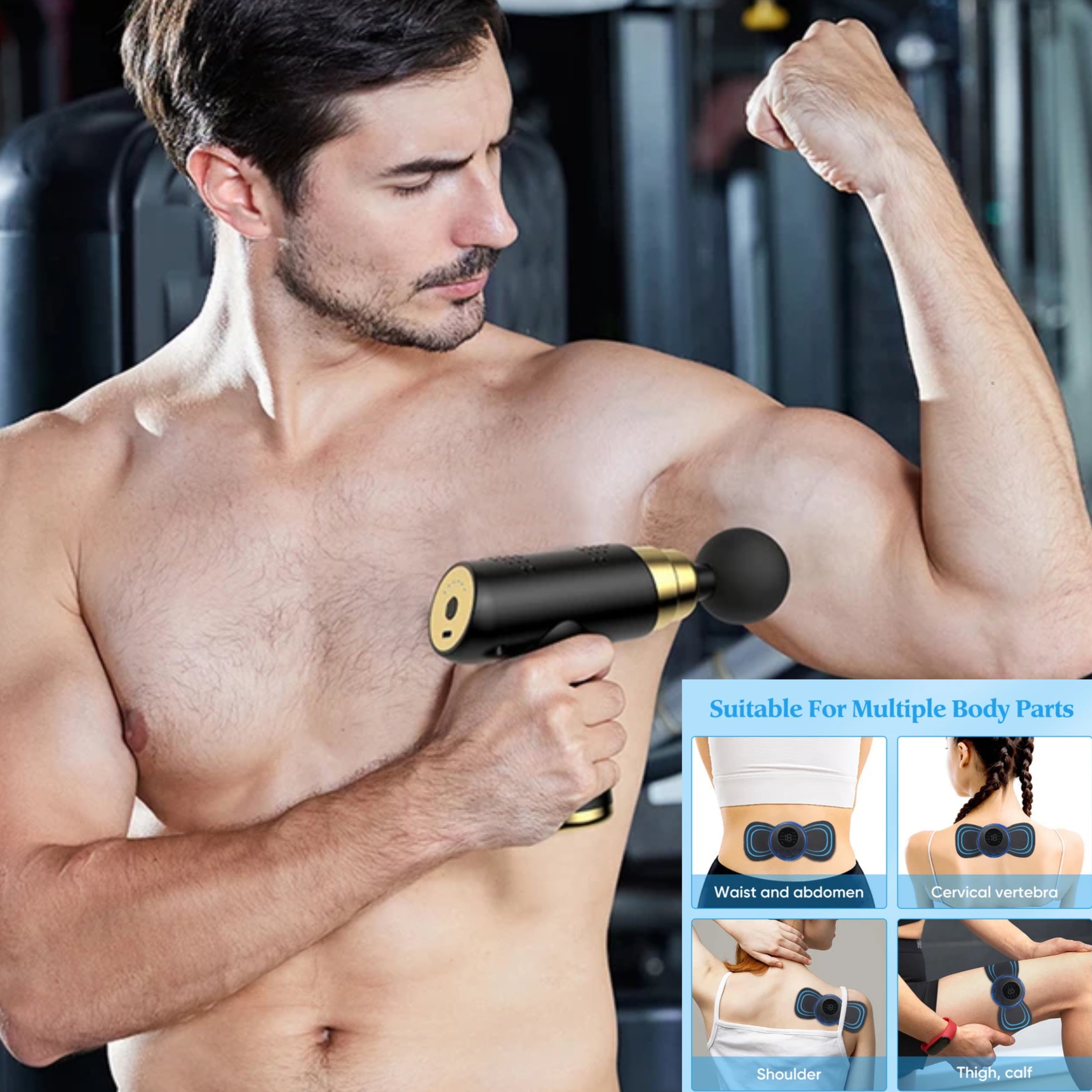 Pistolet de Massage + Mini masseur