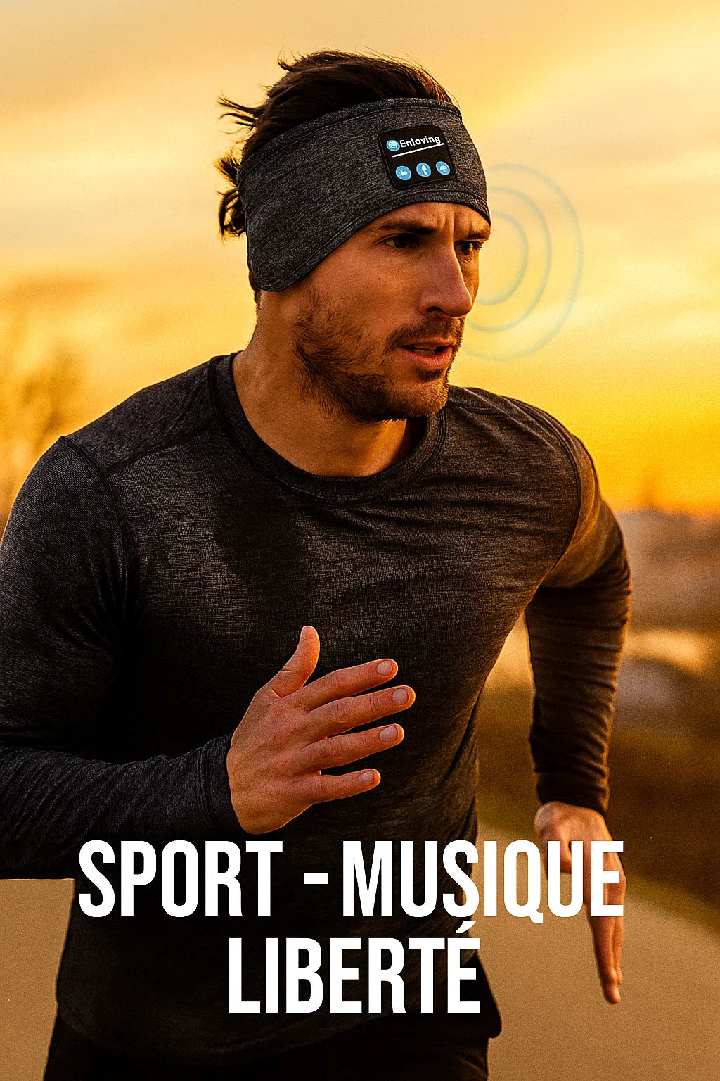  bandeau Bluetooth avec écouteurs intégrés 