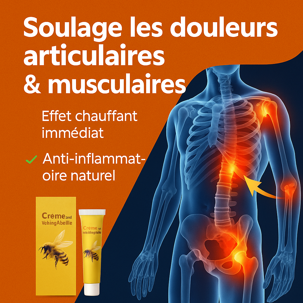 Crème au Venin d’Abeille : La Solution Naturelle Contre les Douleurs, l’Arthrite et l’Arthrose ! SN