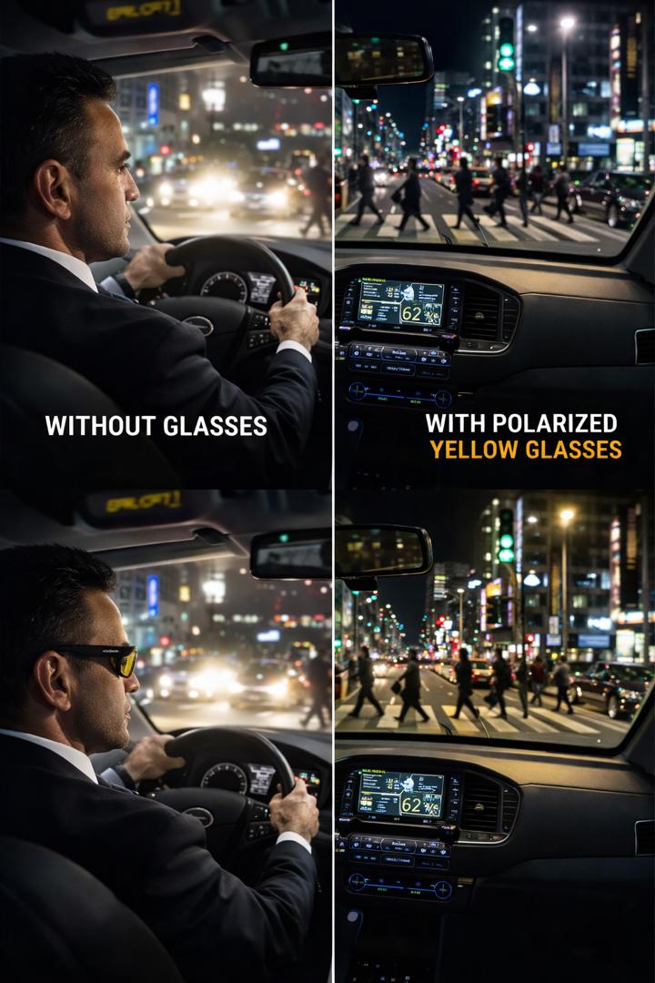 lunettes anti-éblouissement.