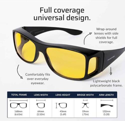 lunettes anti-éblouissement.