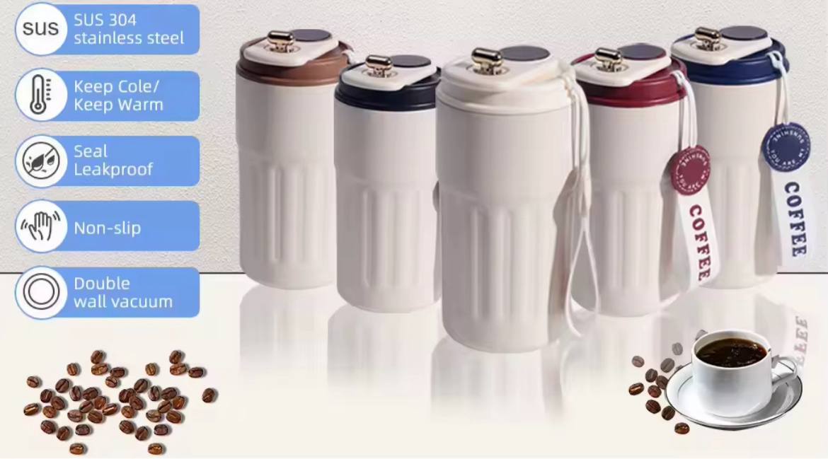 Mug Thermos Intelligent avec Affichage de Température – 450ML ☕️🌡️