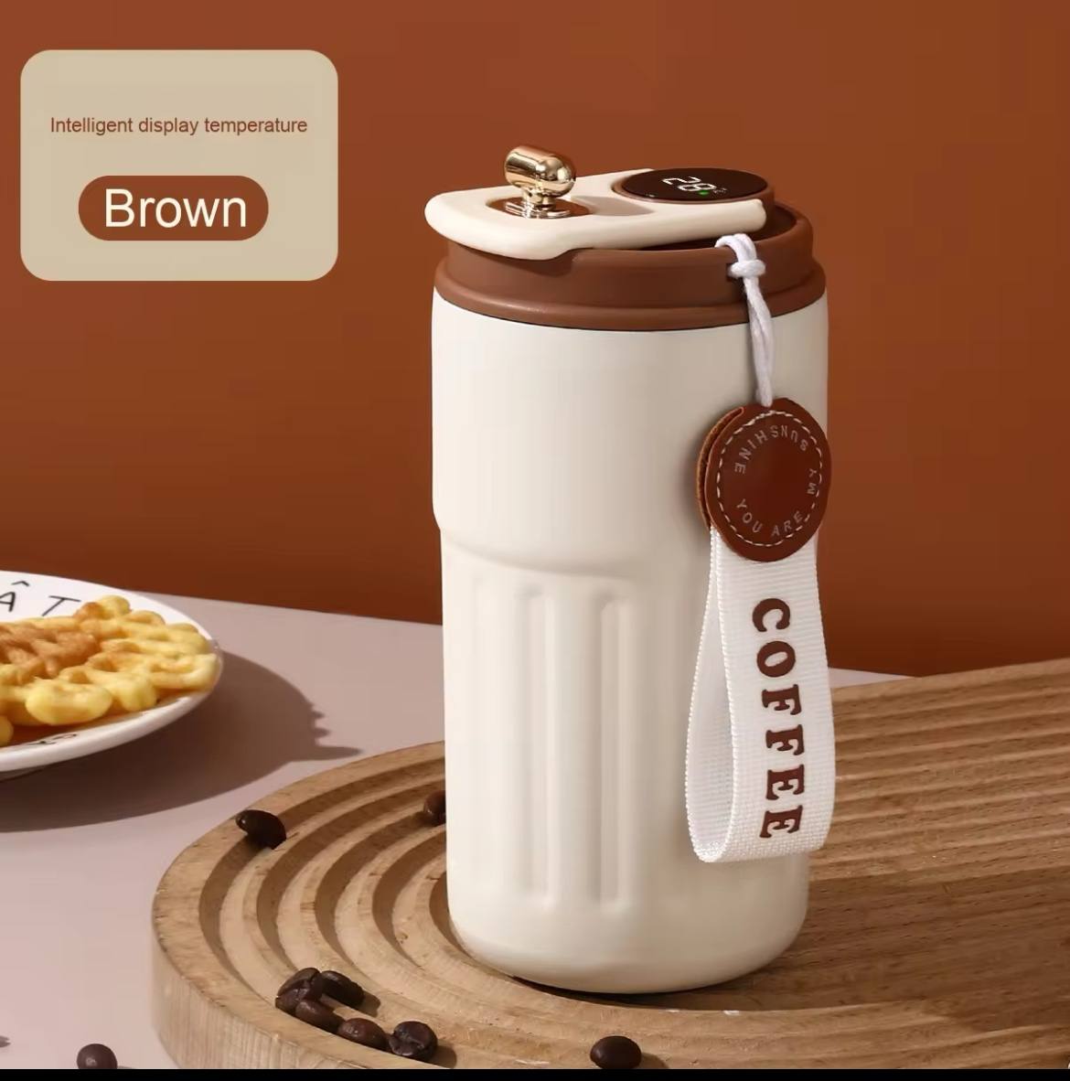 Mug Thermos Intelligent avec Affichage de Température – 450ML ☕️🌡️