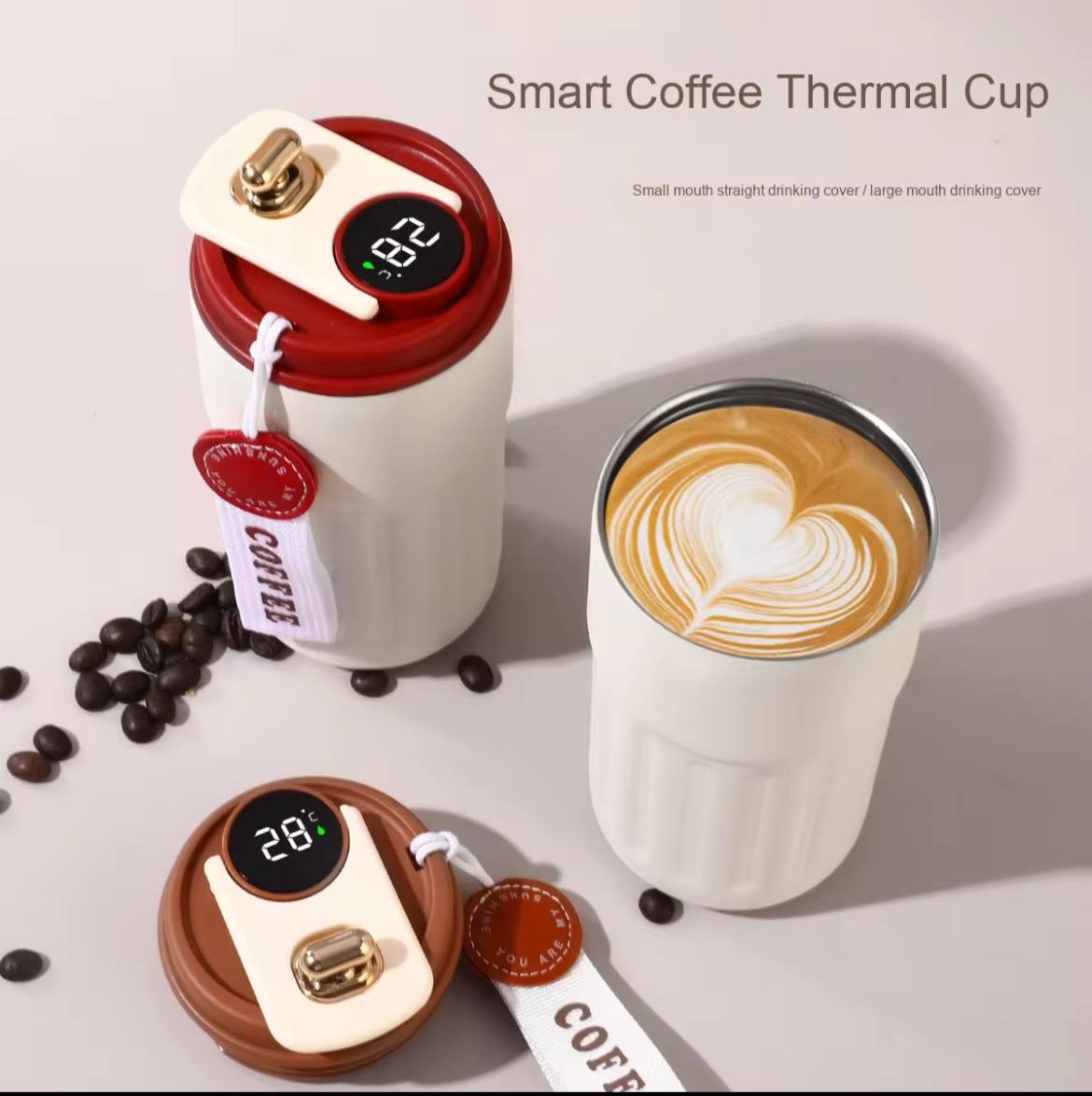 Mug Thermos Intelligent avec Affichage de Température – 450ML ☕️🌡️