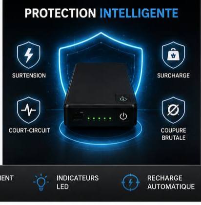 Mini UPS Intelligent pour Routeur Wi-Fi 🔋📶