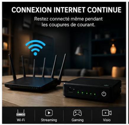 Mini UPS Intelligent pour Routeur Wi-Fi 🔋📶
