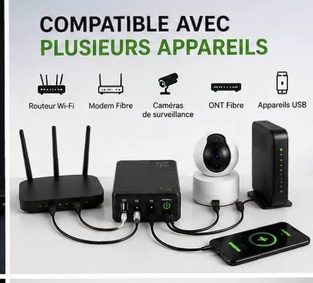 Mini UPS Intelligent pour Routeur Wi-Fi 🔋📶