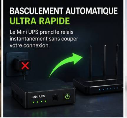 Mini UPS Intelligent pour Routeur Wi-Fi 🔋📶