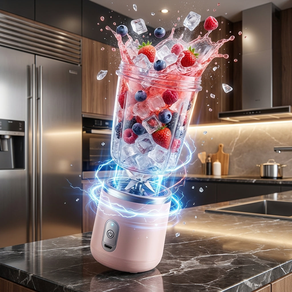 BLENDER PORTABLE RECHARGEABLE USB 2 EN 1