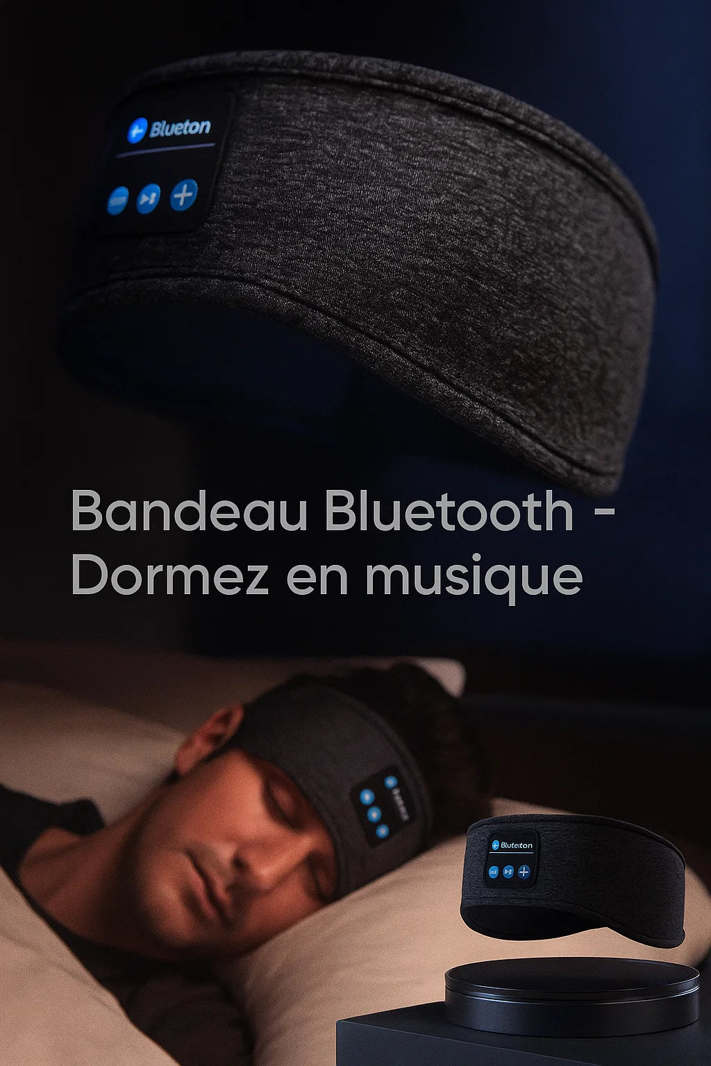  bandeau Bluetooth avec écouteurs intégrés 